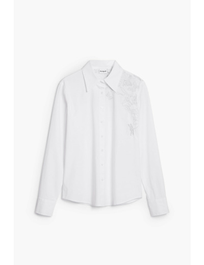 Chemise À Manches Longues En Tissu – Femme