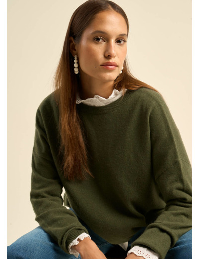 Pull col bateau 100% cachemire