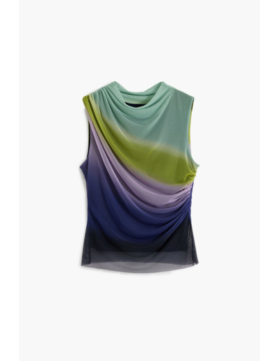 T-Shirt Sans Manches En Maille – Femme