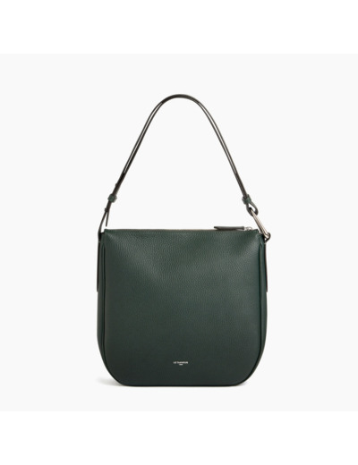 Sac bandoulière moyen modèle Madeleine en cuir grainé