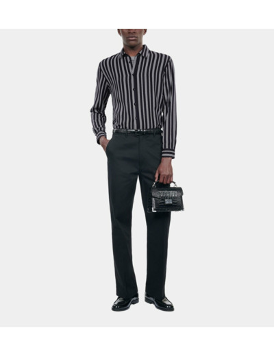 Chemise avec imprimé pied de poule black white