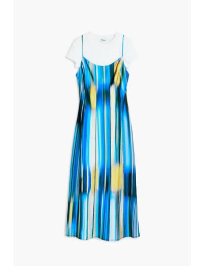 Robe À Bretelles En Tissu – Femme