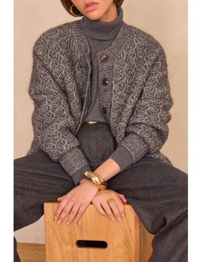 Gilet COSMO en mohair et laine
