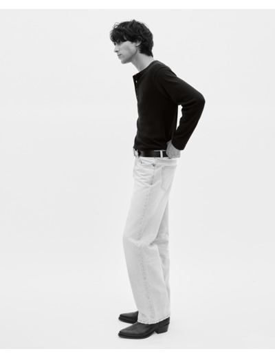 Jean droit gris clair grey