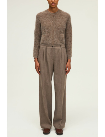 Pantalon uni à pinces - CLAIRE
