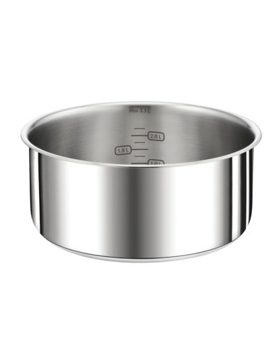 Casserole 22cm Ingenio Préférence, manche amovible, Inox, Induction