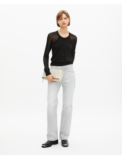 Jean droit gris clair grey