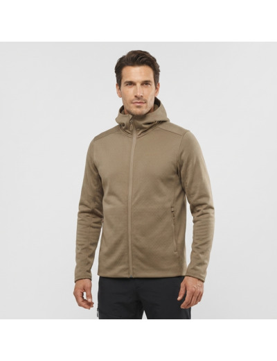 Sntial Midfleece Fz Hd  Shitake