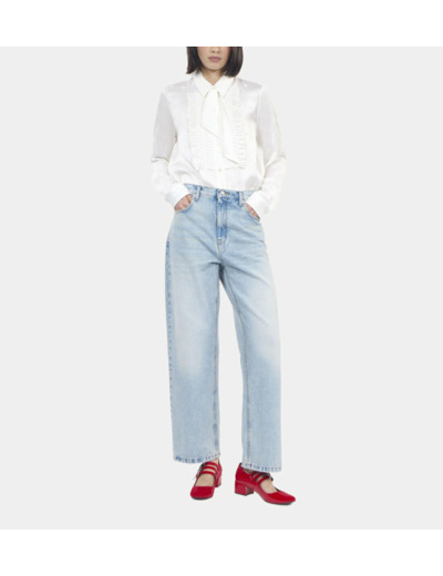 Chemise jacquard écrue ecru