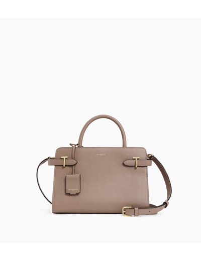 Sac à main moyen modèle Emilie en cuir grainé