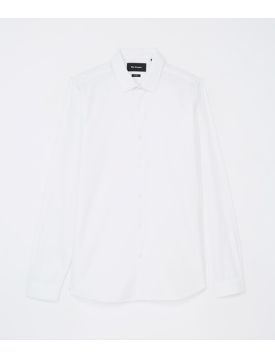 Chemise col classique en pique white
