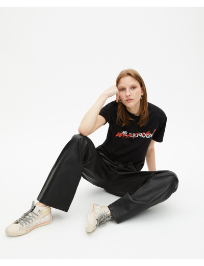 Sneakers montantes the kooples x hidn-ander écrues ecru