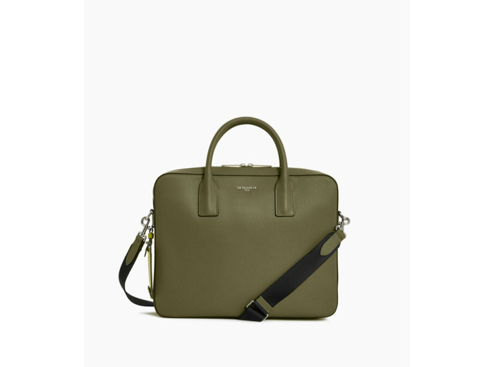 Porte document slim 14" Emile en cuir signature T