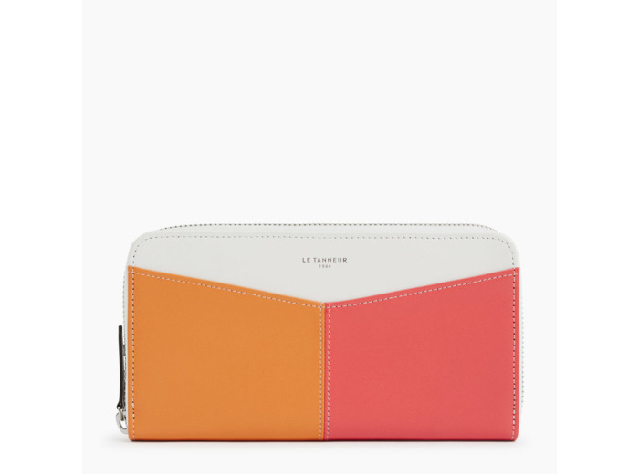 Compagnon zippé Charlotte en cuir lisse