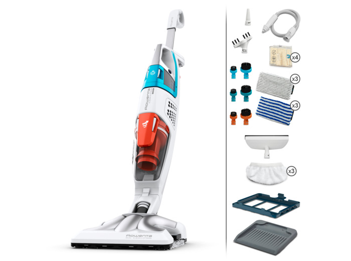 Aspirateur Clean & Steam Multi, Nettoyeur Vapeur, 2-en-1, Tous Types de Sols,