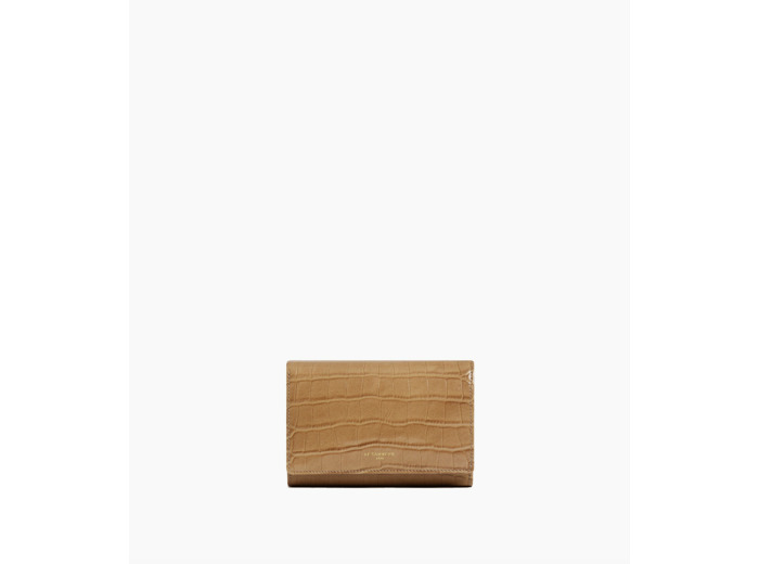 Portefeuille Emilie en cuir effet croco