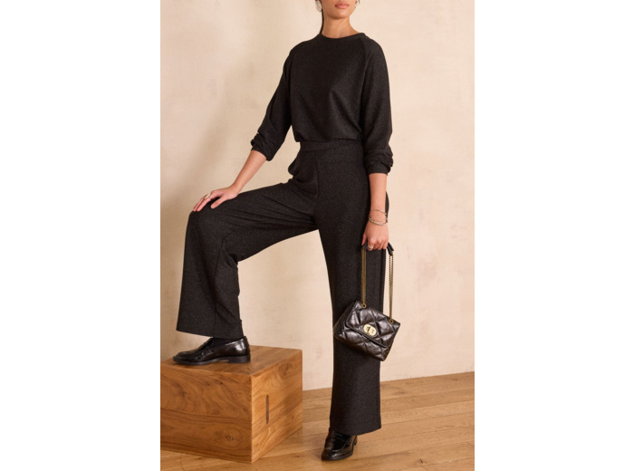Pantalon droit en lurex MONA