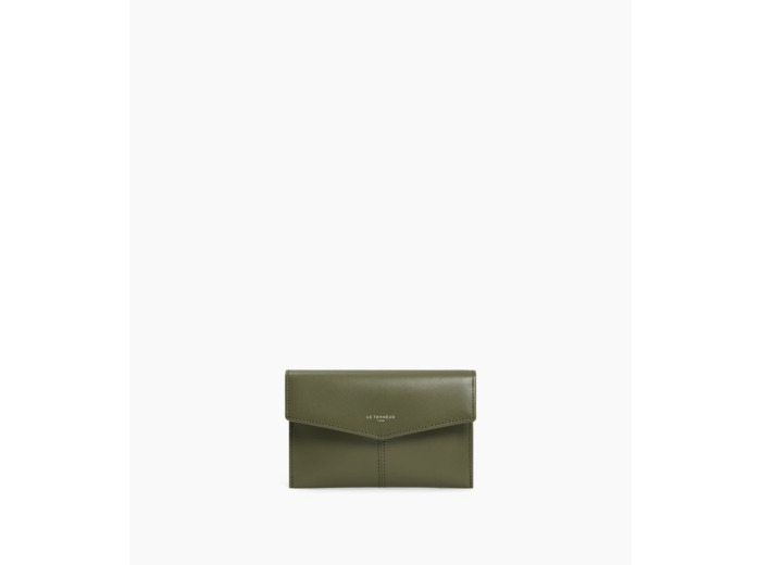 Pochette enveloppe moyen modèle Charlotte en cuir lisse