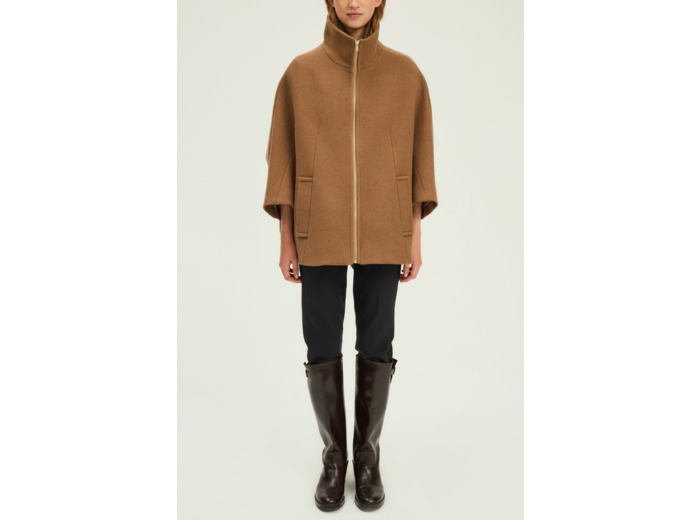 Manteau cape zippé - MAYA