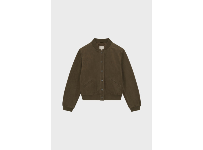 Bomber en chèvre velours- RIVA