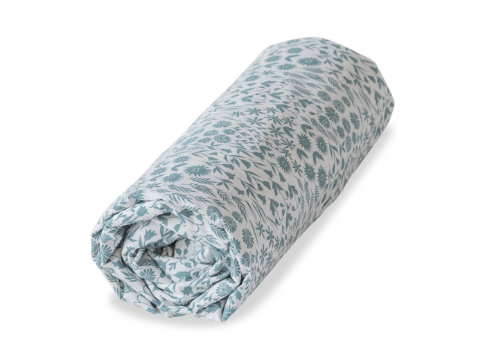 Drap housse Prairie | Linge de lit percale | Tradition des Vosges