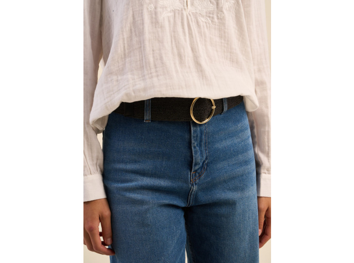 Ceinture tressée en raphia