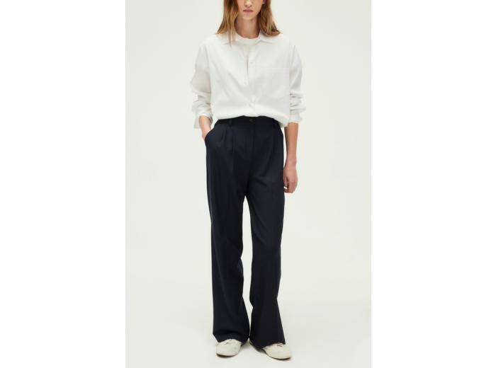 Pantalon rayé à pinces - LICIA