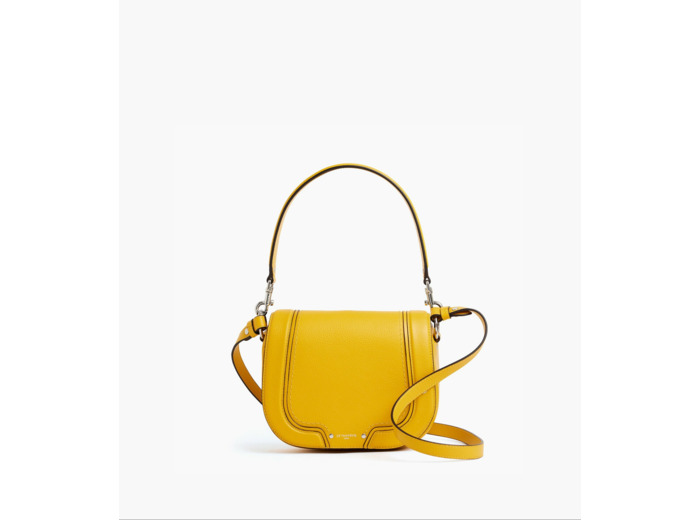 Sac bandoulière moyen modèle Ella en cuir grainé