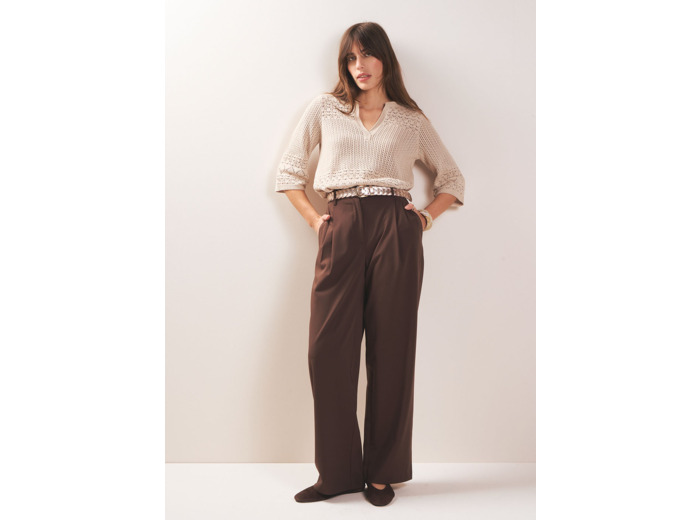 Pantalon très large à pinces