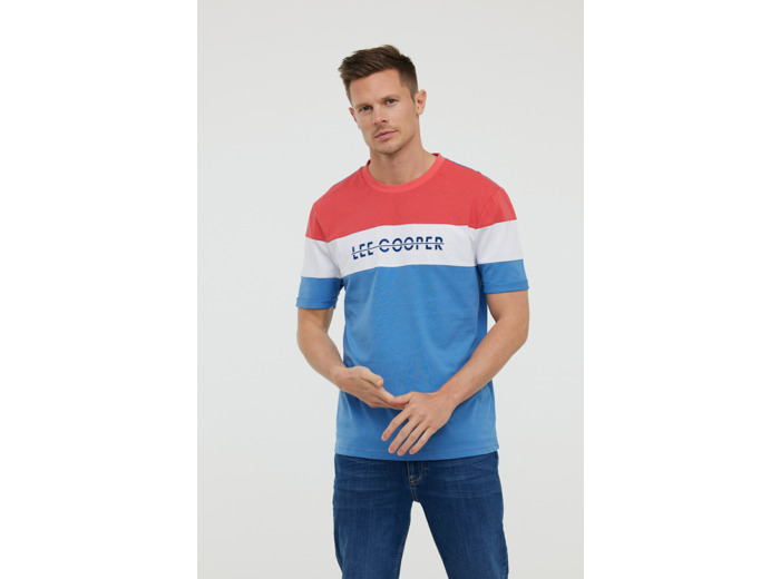 T-shirt à découpes manches courtes avec flocage Lee Cooper poitrine