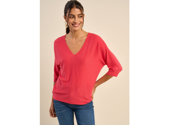 Pull oversize manches chauves souris