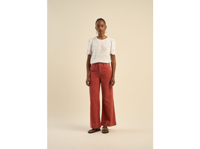 Pantalon jambe large