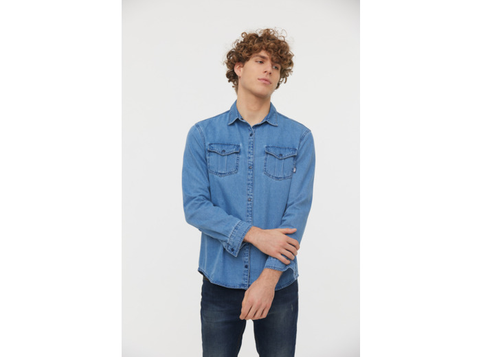 Chemise en jean en coton recyclé