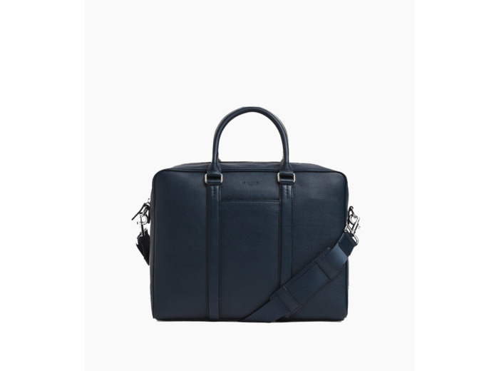 Porte documents 17" Charles en cuir grainé moyen modèle