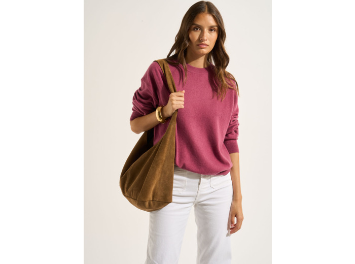Pull col rond 100% cachemire