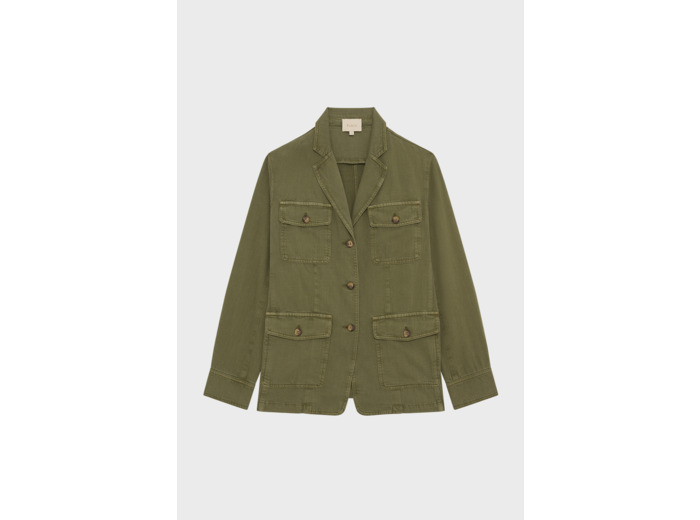 Veste militaire en coton et lin - ROZALIA
