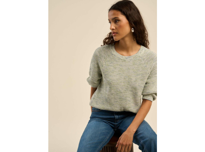 Pull chiné manche 3/4