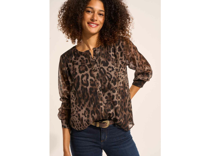 Blouse imprimé léopard