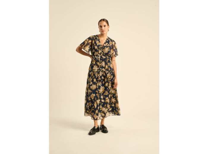 Robe longue imprimée
