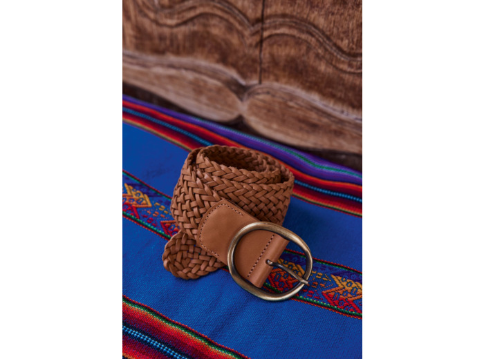 Ceinture en cuir tressé Eloise