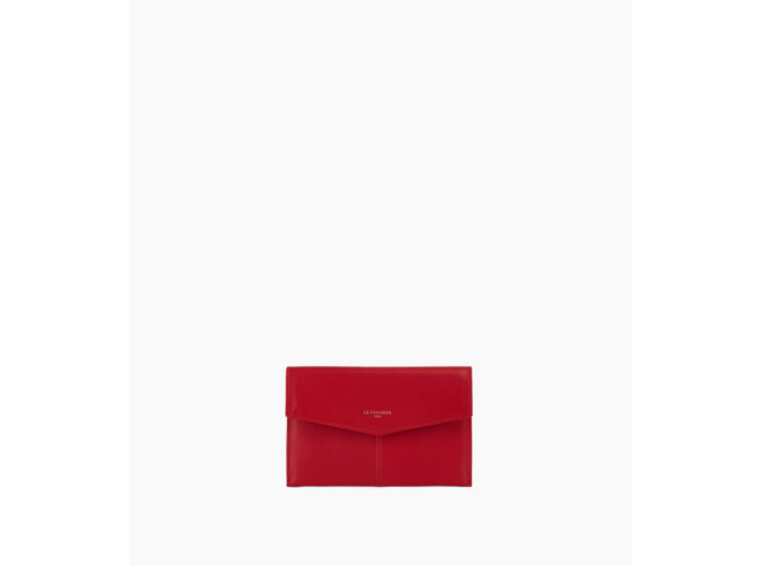 Pochette enveloppe moyen modèle Charlotte en cuir lisse