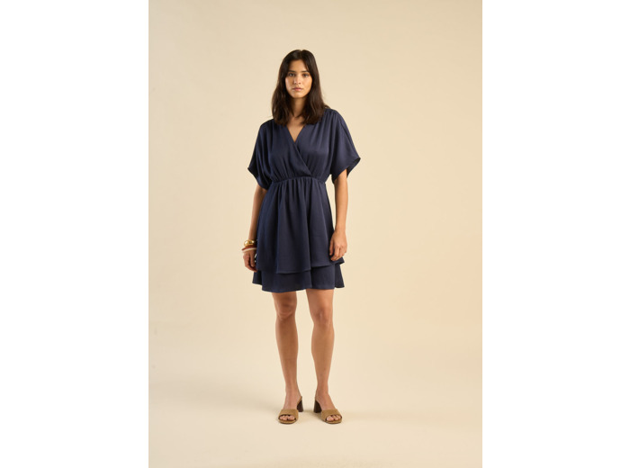 Robe courte à volants