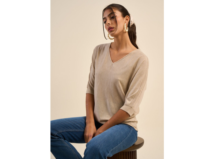 Pull oversize manches chauves souris