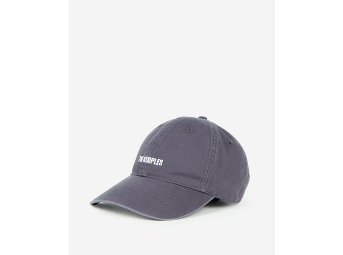 Casquette avec broderie blue petrol