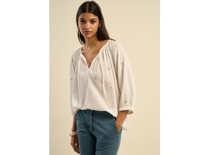 Blouse brodée