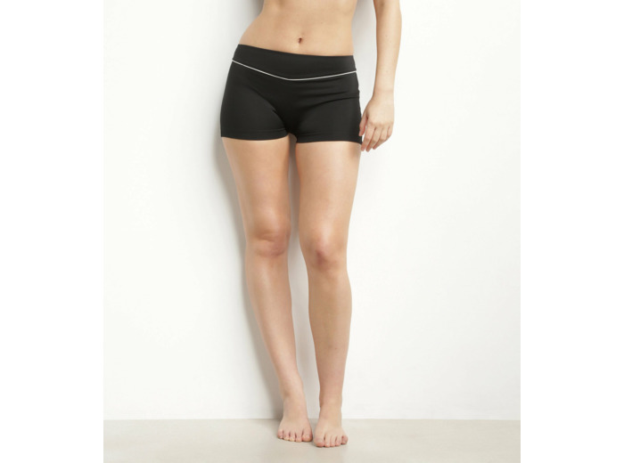 Shorty de bain femme en microfibre Noire Dim Move