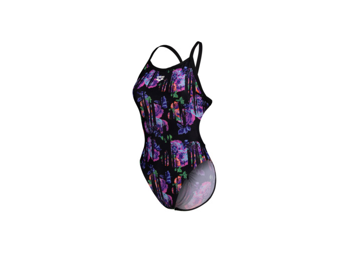 Maillot de bain arena Performance Rose Texture XCross Back pour femmes