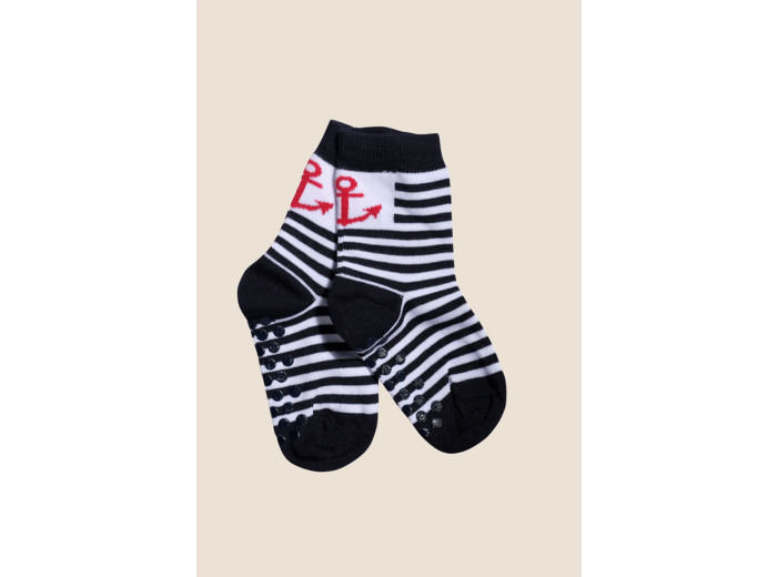 Chausettes rayées ancre enfant