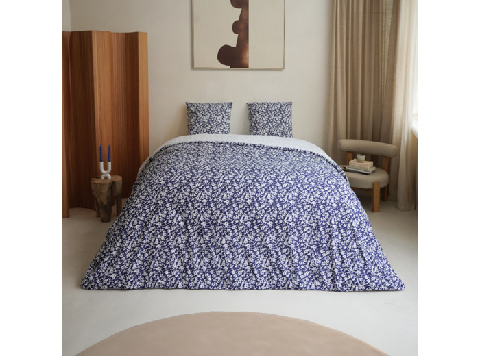 PACK HOUSSE DE COUETTE + TAIE(S) D'OREILLER COTON FLORA