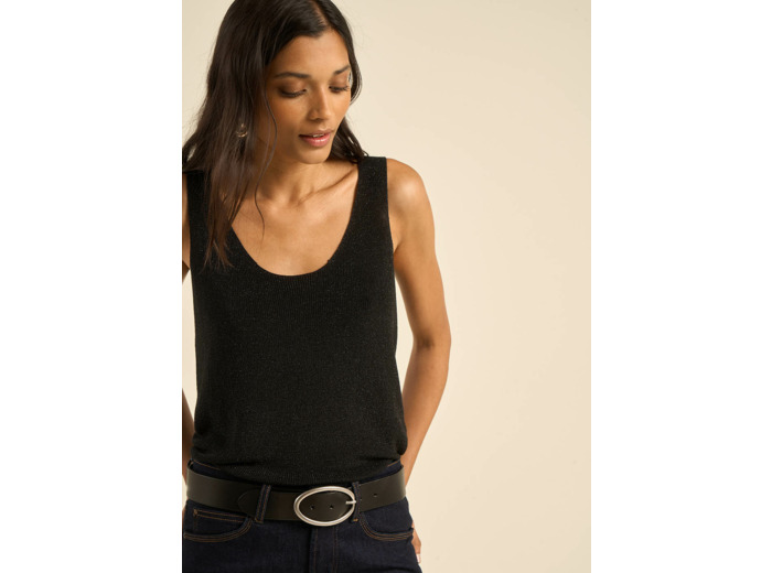 Débardeur scintillant en maille